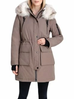 Flash Sale βοΈ BCBGeneration π© Womens Faux Fur Trim Cold Weather Parka π§₯ Coat βοΈ