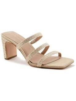 Outlet ❤️ BCBGeneration Falla 👩 Womens Faux Leather Slip On 👗 Dress 🩴 Sandals 😍