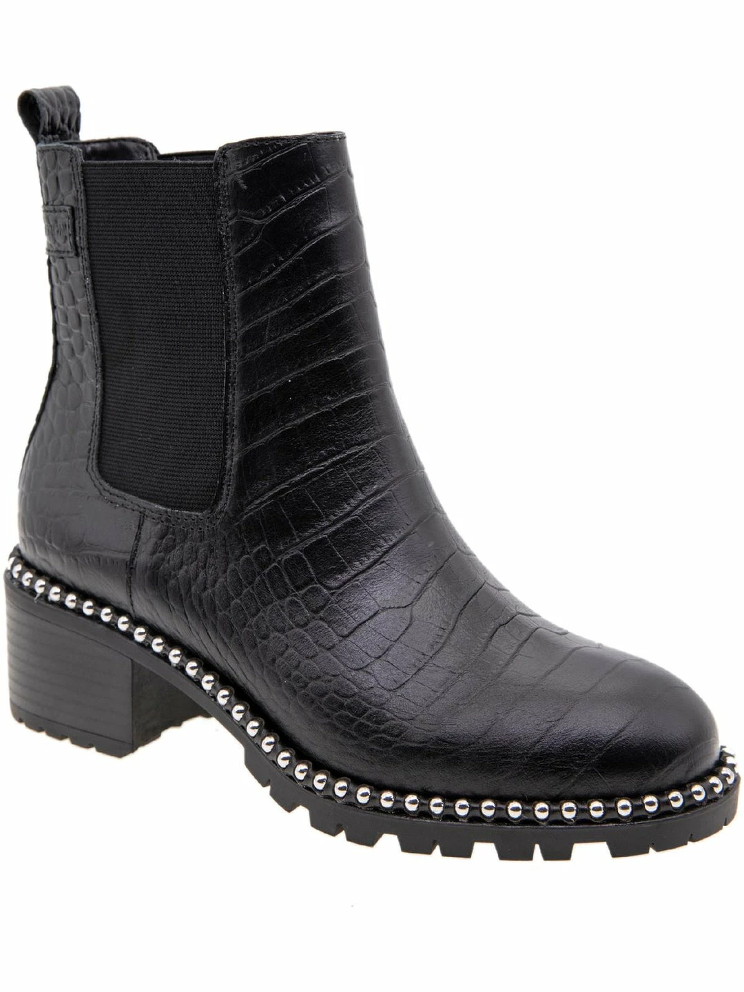 Outlet π₯ BCBGeneration Natti π© Womens Faux Leather Block Heel Chelsea π₯Ύ Boots π