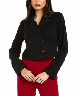 Coupon 👏 BCBGeneration Double-Breasted Crop Jacket for 👩 women ⭐