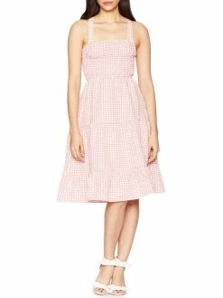 Top 10 😀 BCBGeneration 👩 Womens Gingham Smocked Midi 👗 Dress 😀