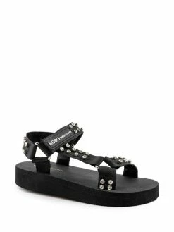 Cheapest 💯 BCBGeneration Parna 👩 Womens Ankle Strap Studded Flatform 🩴 Sandals 🎁