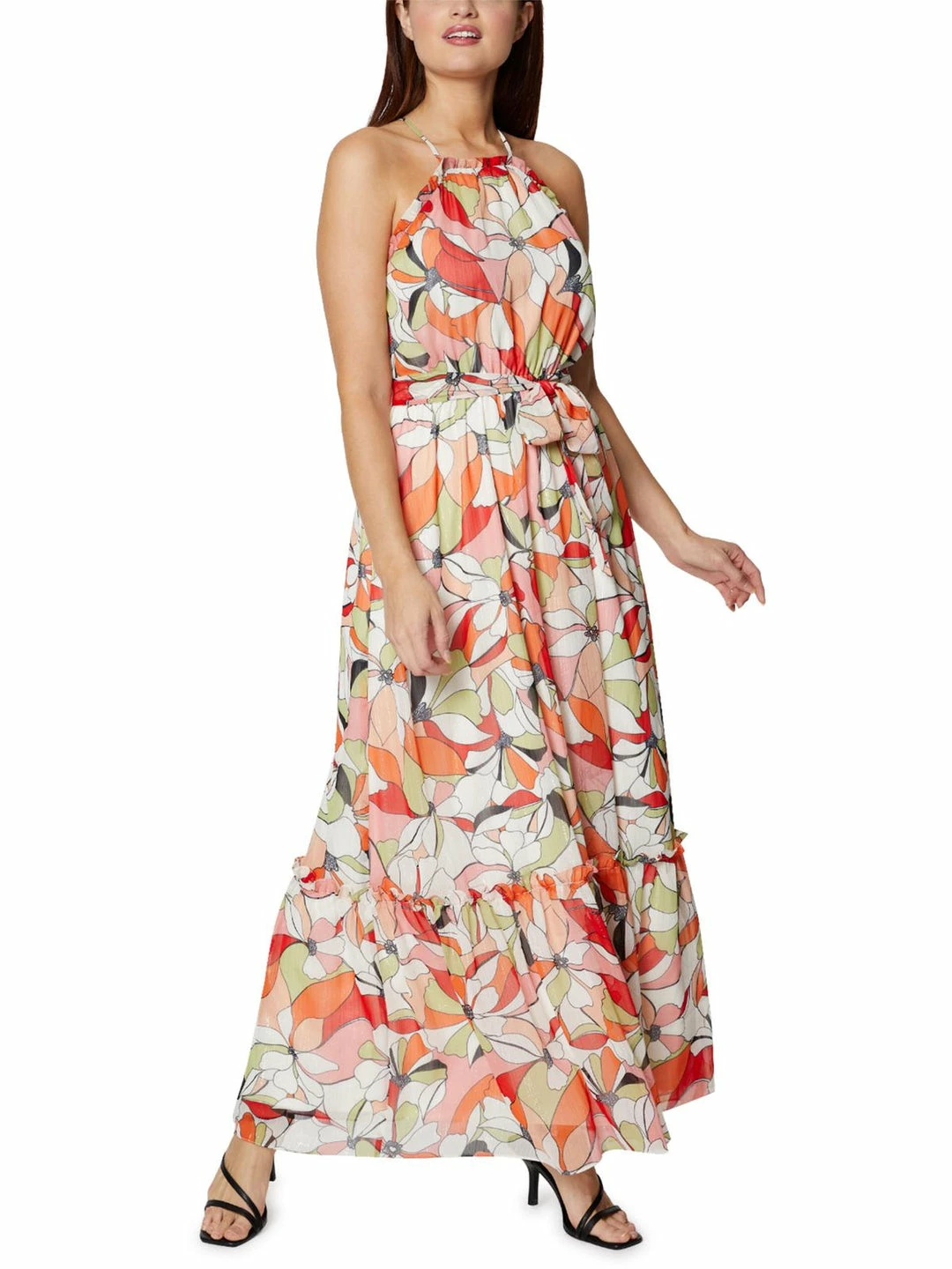 Cheapest π BCBGeneration π© Womens Metallic Maxi Halter π Dress π