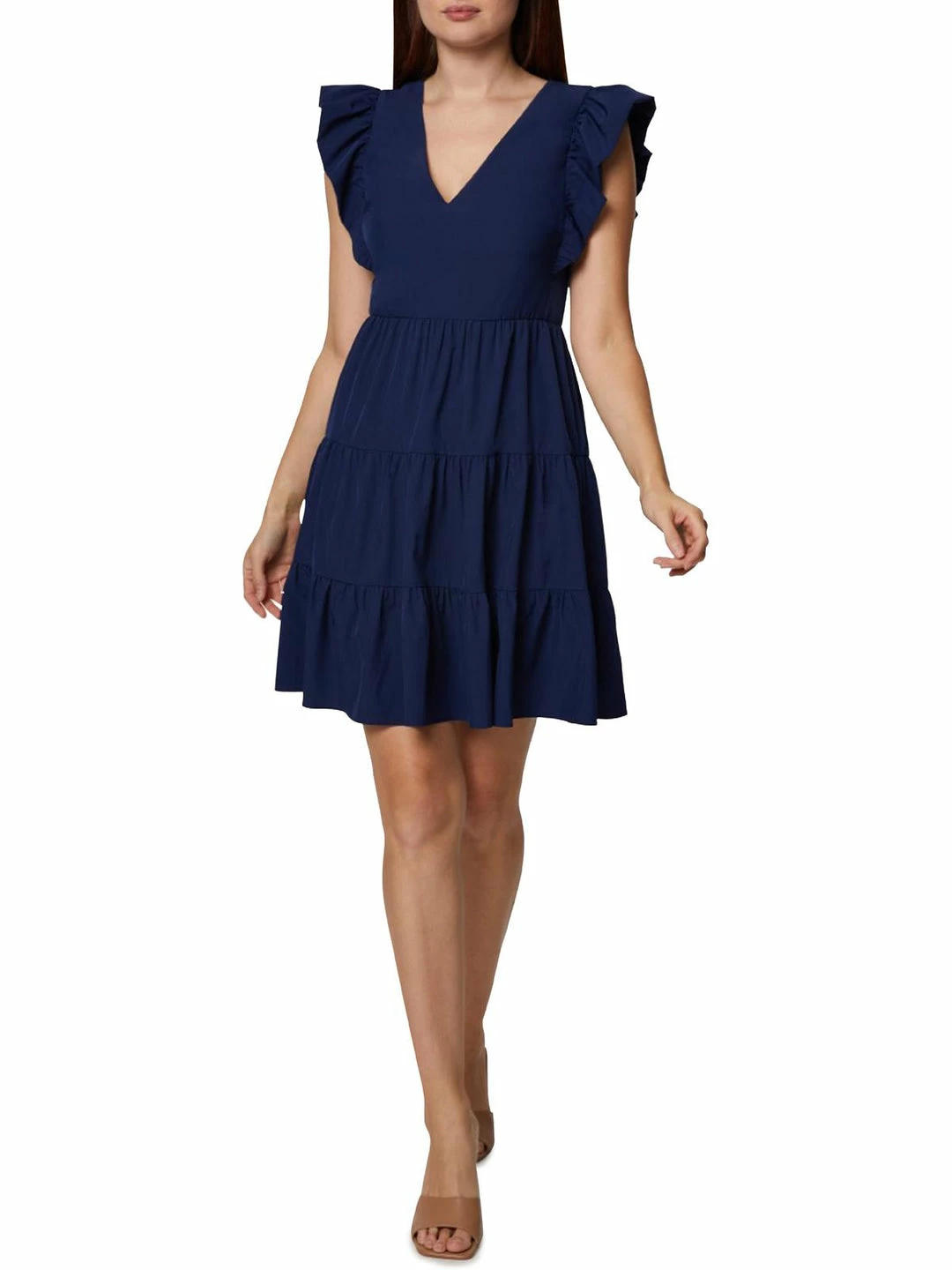 Deals 𧨠BCBGeneration π© Womens Ruffle Sleeve Short Mini π Dress π