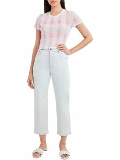 Hot Sale ⌛ BCBGeneration 👩 Womens Mesh Sheer T-Shirt 🎁