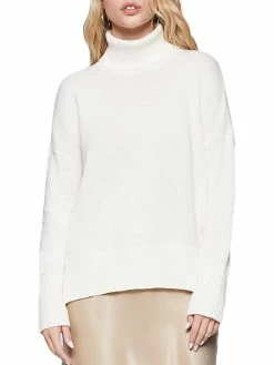 Best Pirce 😉 BCBGeneration 👩 Womens High-Low Long Sleeve Turtleneck Sweater 👏
