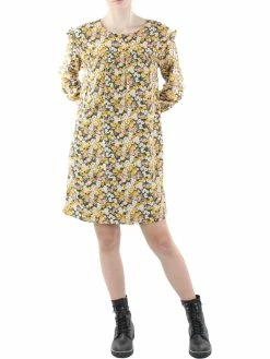 Promo 🎁 BCBGeneration 👩 Womens Floral Ruffled Babydoll 👗 Dress 👍