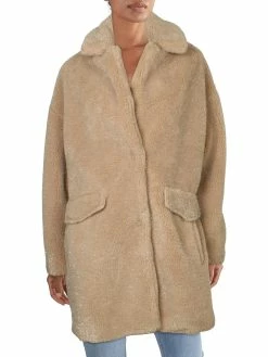 Budget 😉 BCBGeneration 👩 Womens Faux Fur Midi Teddy 🧥 Coat 😍