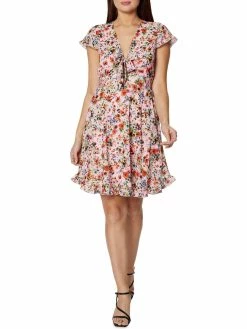 Best Pirce π BCBGeneration π© Womens Floral Ruffle Mini π Dress π§¨