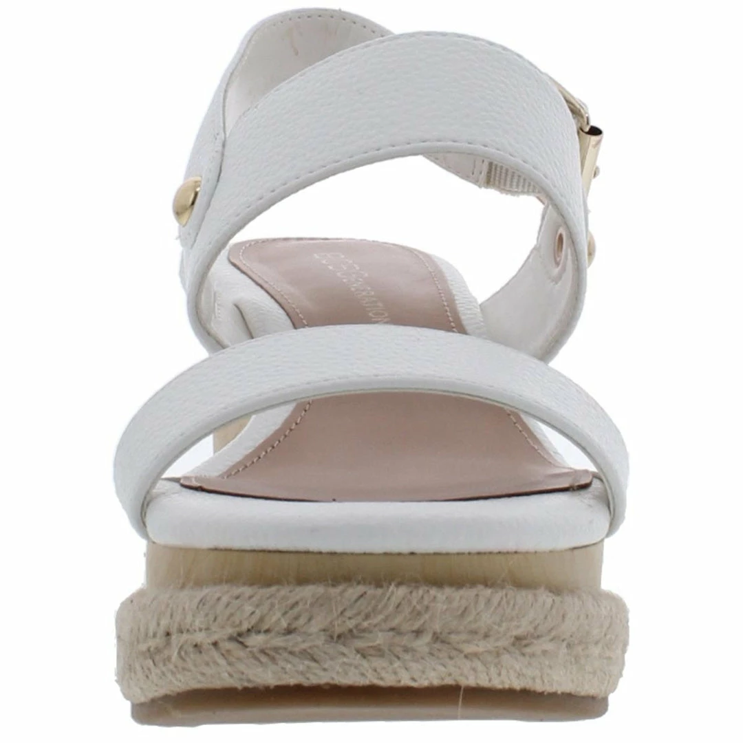Promo β BCBGeneration Allia π© Womens Faux Leather Open Toe Wedge π©΄ Sandals π€© - Image 3