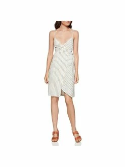 Cheap 😍 BCBGeneration 👩 Womens Cotton Striped Wrap 👗 Dress 👍