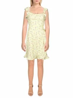 Discount π BCBGeneration π© Womens Floral Flutter Sleeve Sundress β
