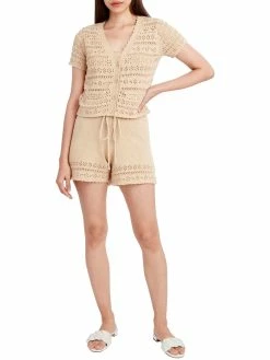 Hot Sale 🎁 BCBGeneration 👩 Womens Knit Cropped Cardigan Sweater 🤩