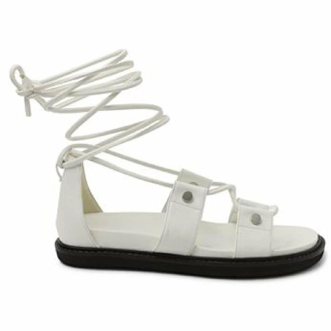 Best Sale π BCBGeneration π© Womens Slide On Lace Up Flat π©΄ Sandals π - Image 2