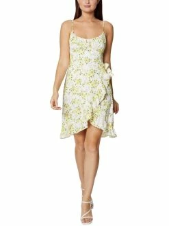 Budget 🎁 BCBGeneration 👩 Womens Floral Print Mini Wrap 👗 Dress ✔️
