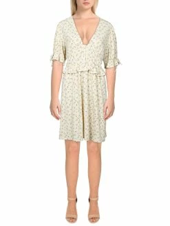 Cheapest 🤩 BCBGeneration 👩 Womens Mini Floral Fit & Flare 👗 Dress ⌛