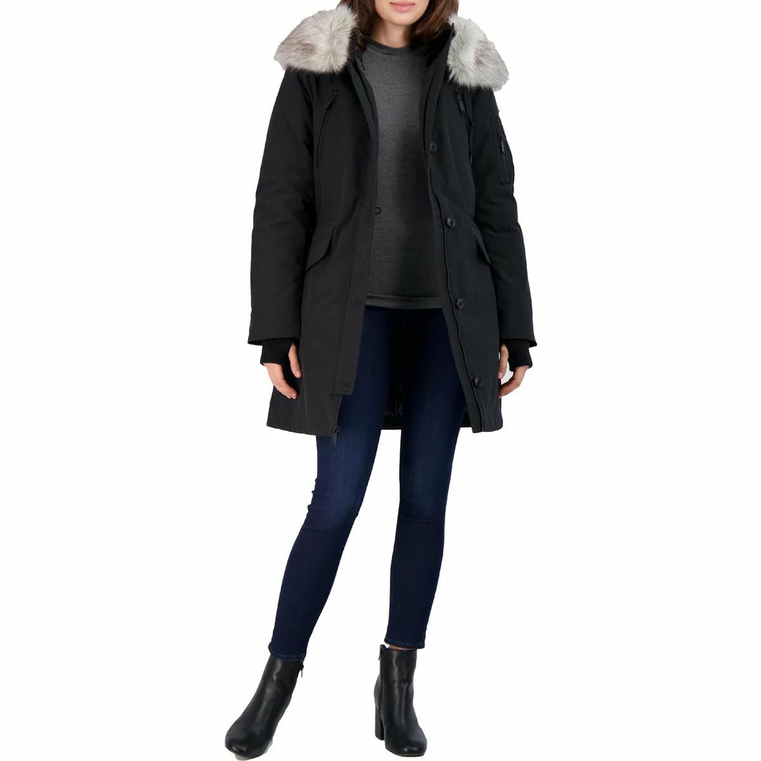 Outlet β BCBGeneration π© Womens Faux Fur Hooded Parka π§₯ Coat β - Image 2