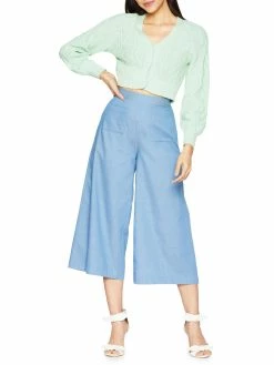 Best Sale 🎁 BCBGeneration 👩 Womens Embroidered Button Down Cardigan Sweater 🔔