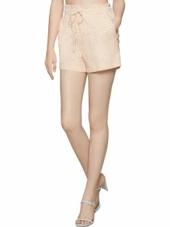 Best Pirce ⭐ BCBGeneration 👩 Womens Paper Bag Seersucker Casual Shorts 👍