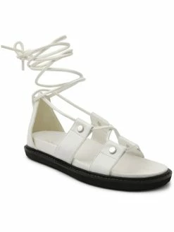 Best Sale π BCBGeneration π© Womens Slide On Lace Up Flat π©΄ Sandals π