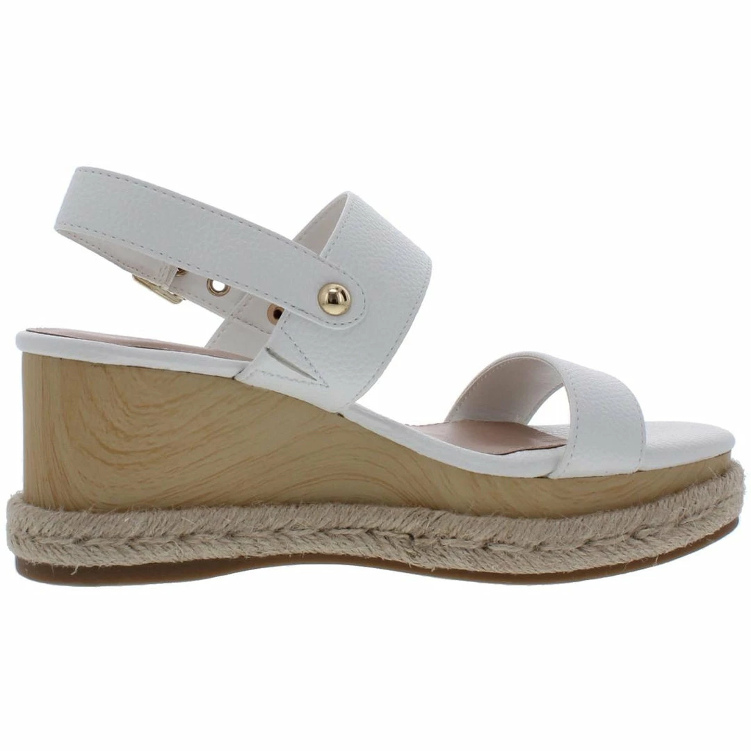 Promo β BCBGeneration Allia π© Womens Faux Leather Open Toe Wedge π©΄ Sandals π€© - Image 2