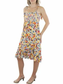 Discount 🔔 BCBGeneration 👩 Womens Hand Painted Smocked Sundress 💯