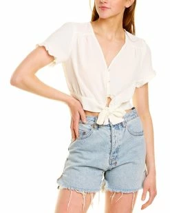 New β BCBGeneration Tie-Front Button Top for π© women π